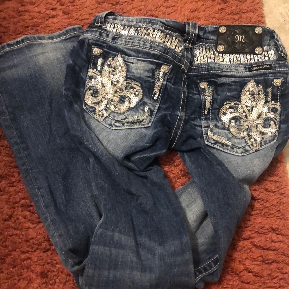Miss Me blue jeans BLINGED out